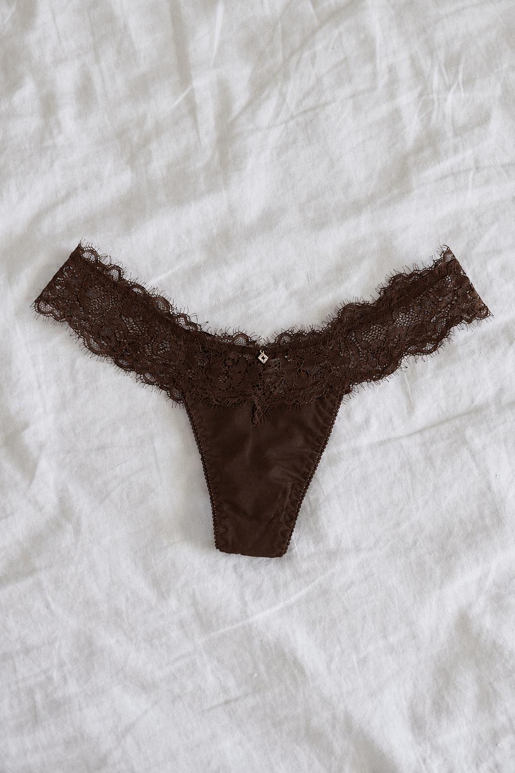 Chocolate Lace Bralette